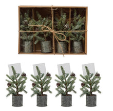 Load image into Gallery viewer, FAUX PINE TREE PLACE CARD HOLDERS
