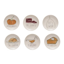 Load image into Gallery viewer, ROUND STONEWARE PLATE WITH THANKSGIVING SAYING
